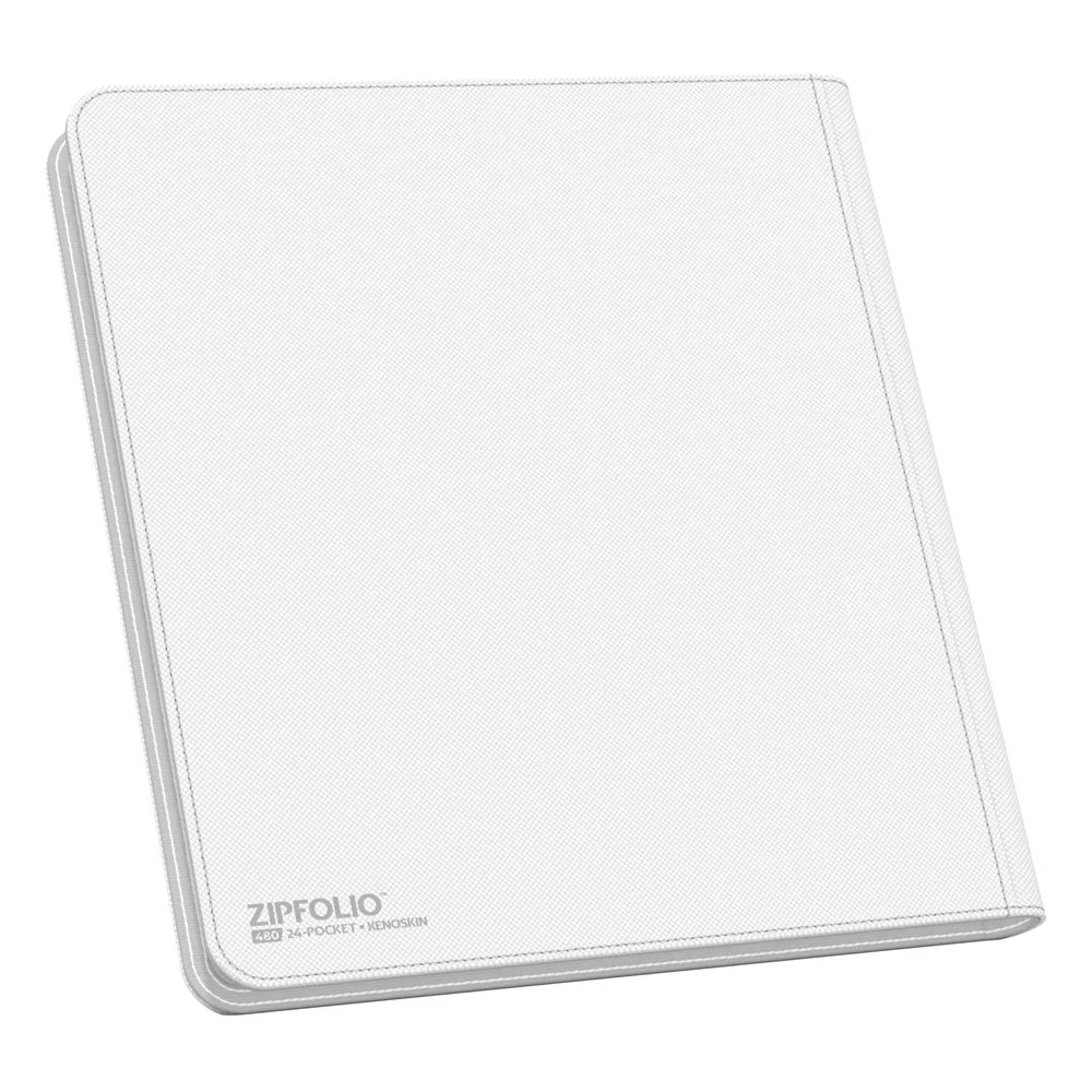 Ultimate Guard Zipfolio (480 double-sleeved cards) 24-Pocket 70 x 94 mm Xenoskin - White